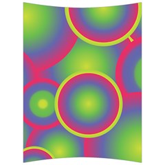 Background Colourful Circles Back Support Cushion by HermanTelo