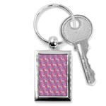 Pattern Abstract Squiggles Gliftex Key Chain (Rectangle) Front