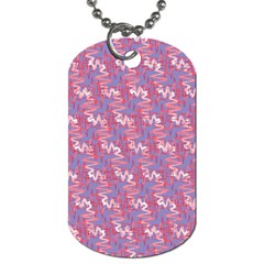 Pattern Abstract Squiggles Gliftex Dog Tag (two Sides) by HermanTelo