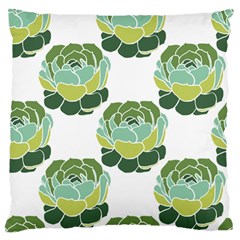 Cactus Pattern Large Flano Cushion Case (two Sides) by HermanTelo