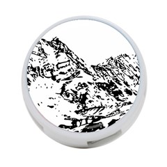 Mountain Ink 4-port Usb Hub (one Side) by HermanTelo