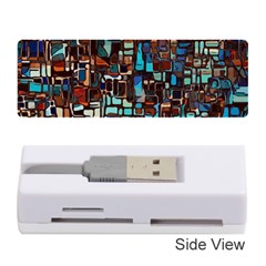 Mosaic Abstract Memory Card Reader (stick) by HermanTelo
