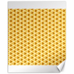 Pattern Halloween Pumpkin Color Canvas 11  X 14  by HermanTelo