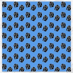 Girl Face Blue Canvas 16  X 16  by snowwhitegirl