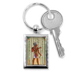 Egyptian Design Man Royal Key Chain (rectangle) by Sapixe