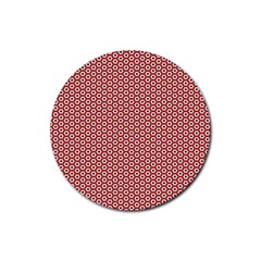 Pattern Star Backround Rubber Coaster (round)  by HermanTelo