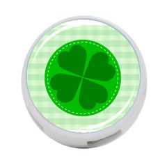 Shamrock Luck Day 4-port Usb Hub (one Side) by HermanTelo