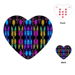 Raining Roses And Lotus Flowers Playing Cards (heart) by pepitasart