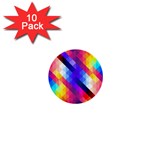 Abstract Background Colorful Pattern 1  Mini Buttons (10 pack)  Front
