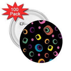 Abstract Background Retro 2 25  Buttons (100 Pack)  by Sapixe