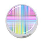 Texture Abstract Squqre Chevron 4-Port USB Hub (Two Sides) Front