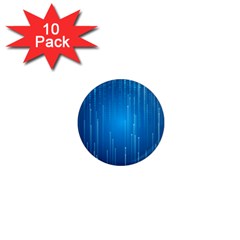 Abstract Rain Space 1  Mini Magnet (10 Pack)  by Bajindul