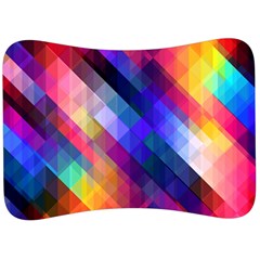 Abstract Background Colorful Pattern Velour Seat Head Rest Cushion by Bajindul