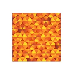 Background Triangle Circle Abstract Satin Bandana Scarf by Bajindul