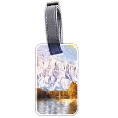 Painting Paint Landscape Nature Luggage Tag (two Sides) by Pakrebo