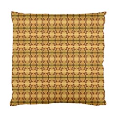 Cute Flowers Pattern Yellow Standard Cushion Case (one Side) by BrightVibesDesign