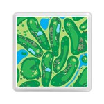 Golf Course Par Golf Course Green Copy Memory Card Reader (Square) Front