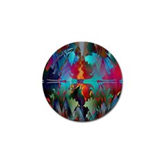 Background Sci Fi Fantasy Colorful Golf Ball Marker (4 Pack) by Nexatart