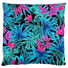 Leaves  Large Flano Cushion Case (two Sides) by Sobalvarro