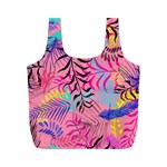 Leaves Full Print Recycle Bag (M) Back