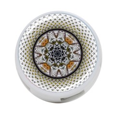 Medallion Fractal Digital Art 4-port Usb Hub (one Side) by Pakrebo