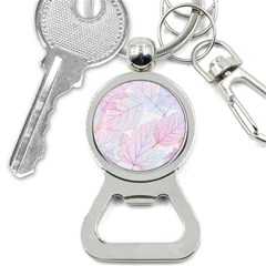 Beautiful Autumn Leaves Vector Seamless Pattern 02 Bottle Opener Key Chain by Sobalvarro