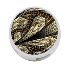 Fractal Abstract Pattern Spiritual 4-port Usb Hub (one Side) by Pakrebo