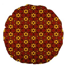 Rby-9 Large 18  Premium Flano Round Cushions by ArtworkByPatrick