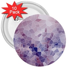 Americana Abstract Graphic Mosaic 3  Buttons (10 Pack)  by Pakrebo