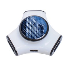Abstract Architecture Azure 3-port Usb Hub by Pakrebo