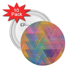 Triangle Pattern Mosaic Shape 2 25  Buttons (10 Pack)  by Pakrebo