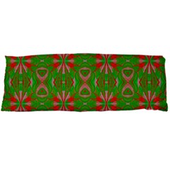 Seamless Wallpaper Digital Art Green Red Body Pillow Case Dakimakura (two Sides) by Pakrebo