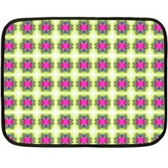 Seamless Geometric Blur Lines Fleece Blanket (mini) by Pakrebo