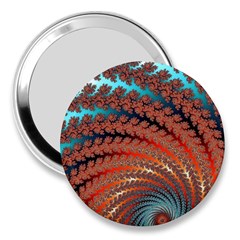 Fractal Spiral Abstract Design 3  Handbag Mirrors by Pakrebo