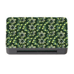 Abstract Pattern Flower Leaf Memory Card Reader With Cf by Pakrebo