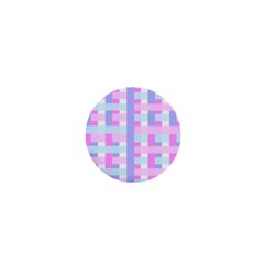 Gingham Nurserybaby 1  Mini Buttons by HermanTelo