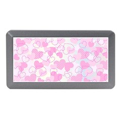 Valentine Background Hearts Memory Card Reader (mini) by Bajindul