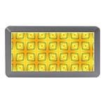 Green Plaid Gold Background Memory Card Reader (Mini) Front