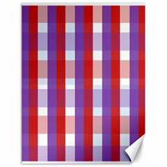 Gingham Pattern Line Canvas 18  X 24  by HermanTelo