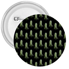 Cactus Black Pattern 3  Buttons by snowwhitegirl
