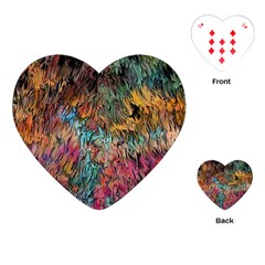 Oil Paint Playing Cards Single Design (heart) by Bajindul