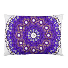 Mandala Abstract Design Pattern Blue Pillow Case (two Sides) by Pakrebo