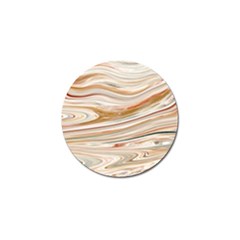 Brown And Yellow Abstract Painting Golf Ball Marker (10 Pack) by Pakrebo