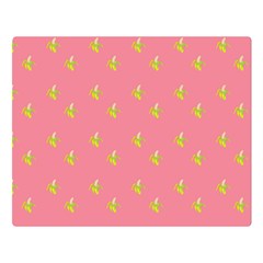 Peeled Banana On Pink Double Sided Flano Blanket (large)  by snowwhitegirl