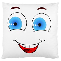 Smiley Face Laugh Comic Funny Standard Flano Cushion Case (one Side) by Sudhe