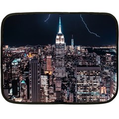 Architecture Buildings City Fleece Blanket (mini) by Simbadda