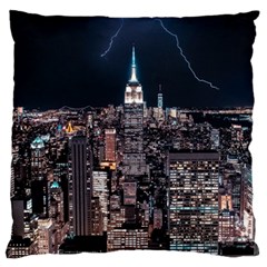Architecture Buildings City Large Flano Cushion Case (two Sides) by Simbadda
