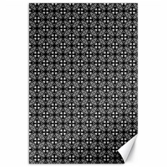 Pattern Background Black And White Canvas 20  X 30  by Simbadda