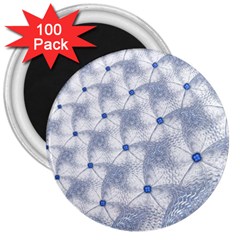 Fractal Art Artistic Pattern 3  Magnets (100 Pack) by Simbadda