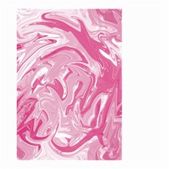 Marble Painting Texture Pattern Pink Small Garden Flag (two Sides) by Simbadda